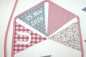 Preview: wimpelkette rosa grau mit Namen